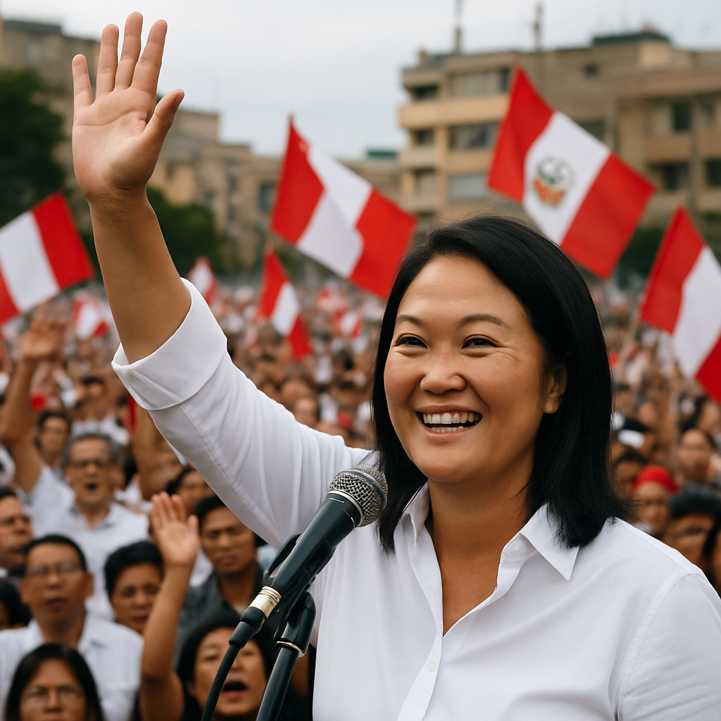 Keiko Fujimori se aproxima da presidência do Peru com vantagem significativa