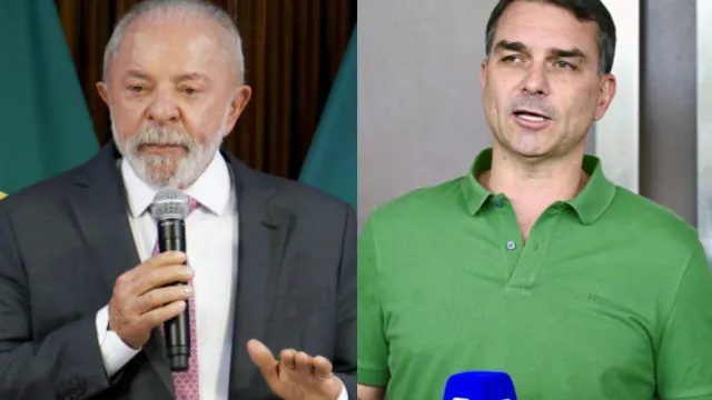 Lula lidera com 9 pontos sobre Flávio Bolsonaro em intenções de voto