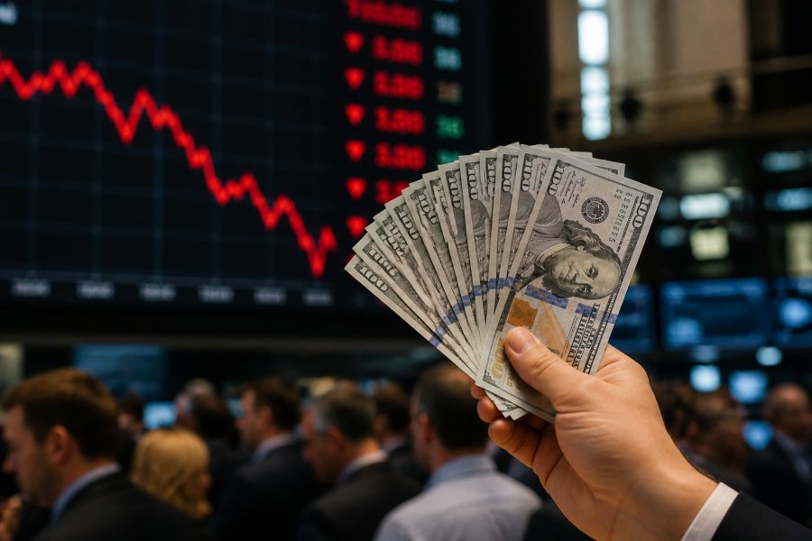 Bolsa cai 1,2%, e dólar sobe para R$ 5,13 com tensão global