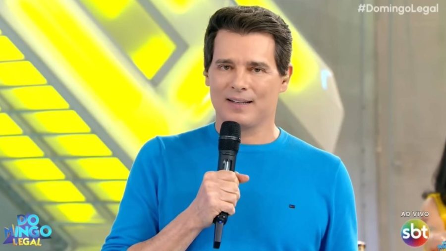 Celso Portiolli se destaca em pesquisa da Globo e faz piada ao vivo