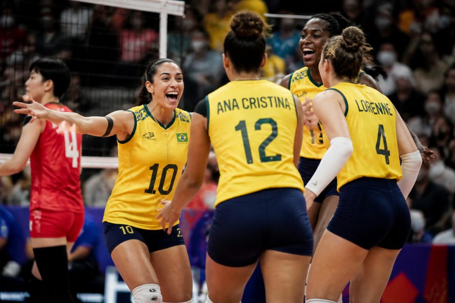Brasil vence Japão na Liga das Nações e mantém vice-liderança