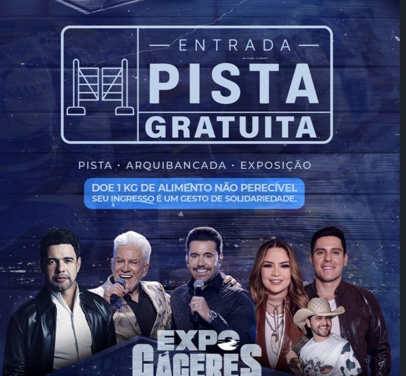 56ª EXPOCÁCERES TERÁ ENTRADA GRATUITA E GRANDES SHOWS