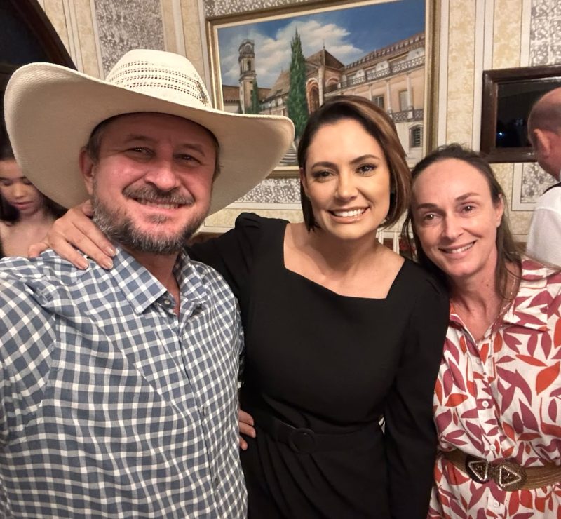 Michelle Bolsonaro declara apoio a Gilberto Cattani e destaca defesa do produtor rural e da família