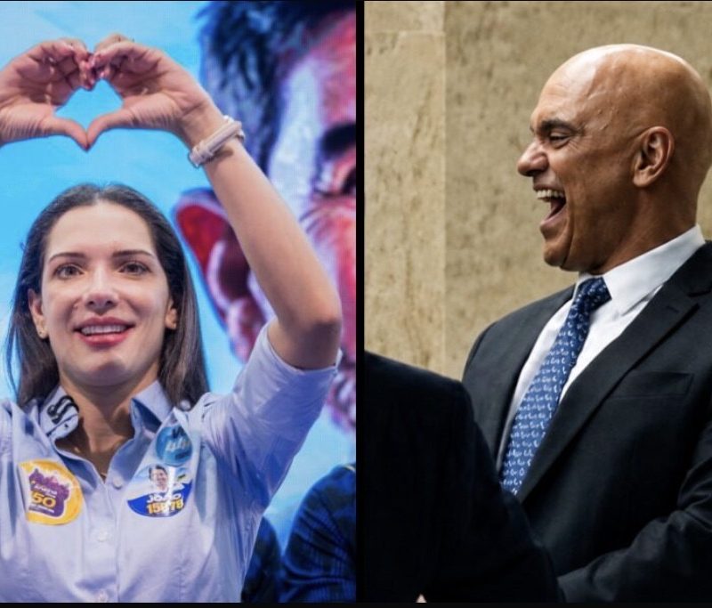 Janaína Riva mostra força com Alexandre de Moraes e toma tempo de TV de Zé Medeiros