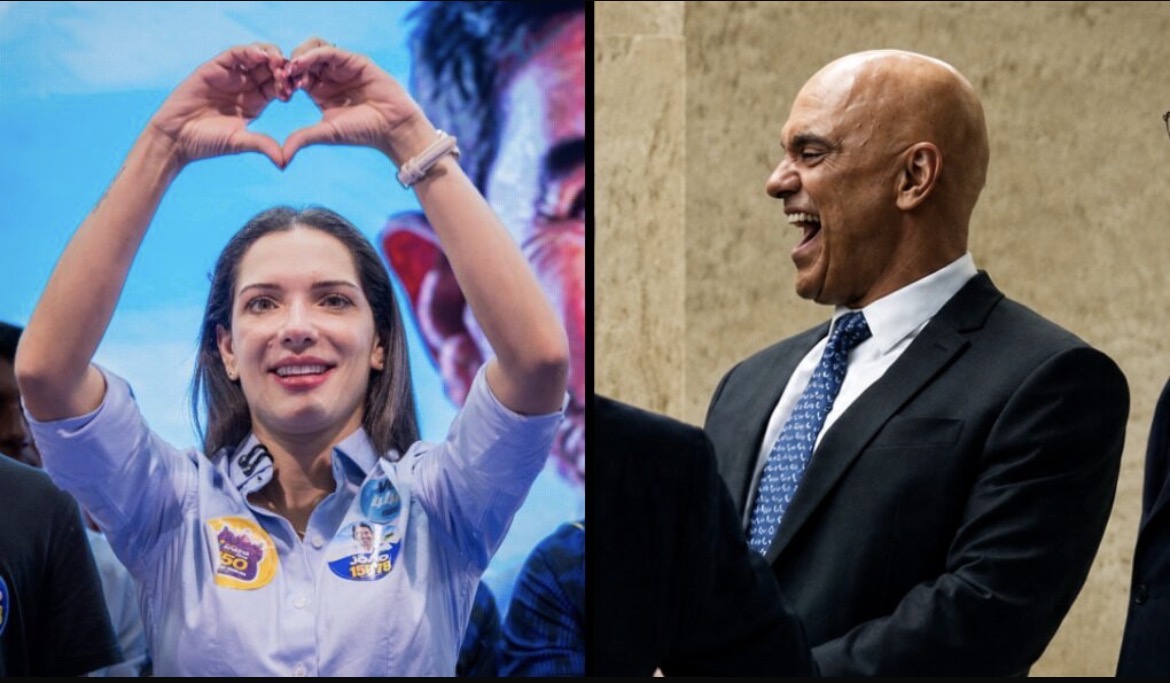 Janaína Riva mostra força com Alexandre de Moraes e toma tempo de TV de Zé Medeiros